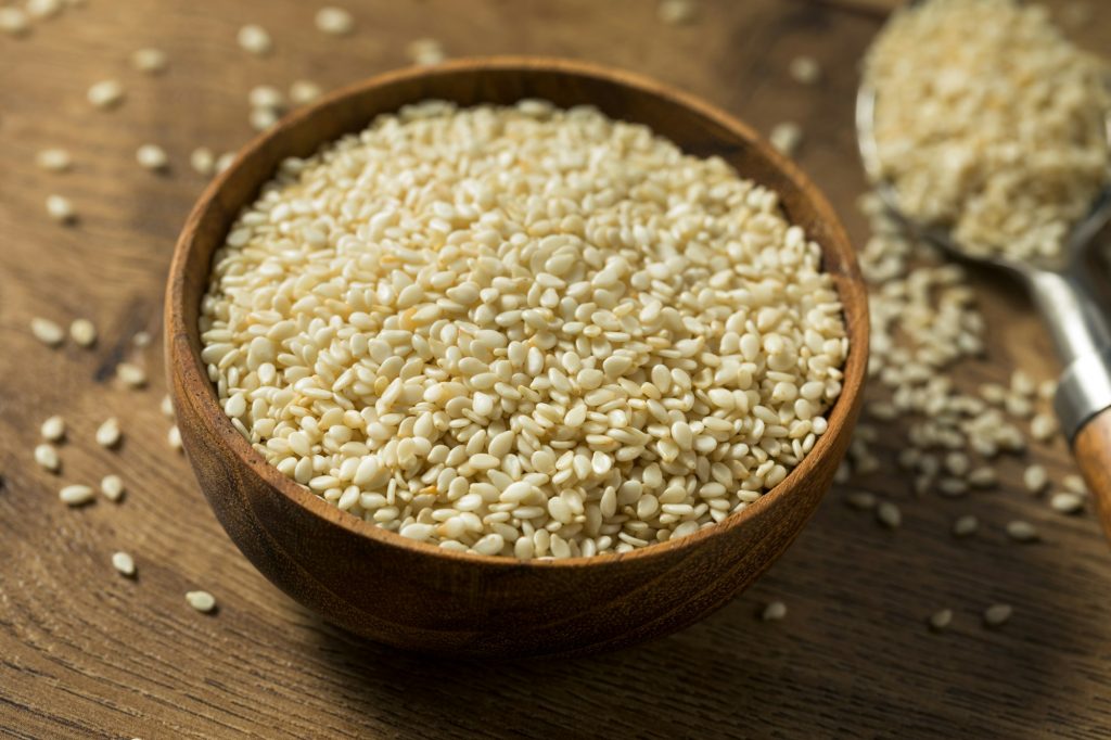 Raw Organic Dry White Sesame Seeds